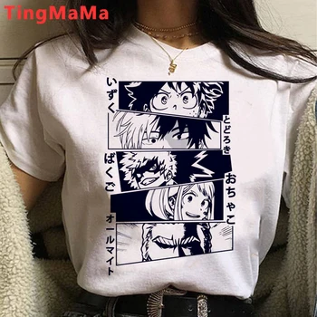 Mano Herojus akademinės bendruomenės Marškinėliai Moterims Kawaii Animacinių filmų Himiko Toga Grafinis Tees Juokingas Anime Boku No Herojus akademinės bendruomenės, T-marškinėliai, Unisex Moteris