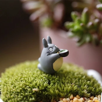 Mano kaimynas Totoro Su Dubenį pav dovanos lėlės miniatiūrinės figūrėlės Žaislai 2cm PVC plactic japonijos mielas mielas anime 170709