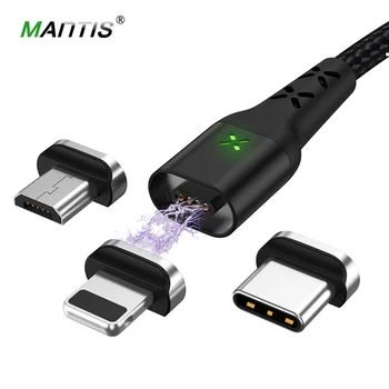 MANTIS Magnetinis Įkroviklis, Micro USB C Tipo Kabelio 