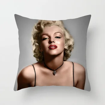 Marilyn Monroe Dekoratyvinė Pagalvėlė Padengti Poliesterio Sofa Mesti Pagalvę Padengti Šviesą Moterims Super Žvaigždės Užvalkalas Namų Dekoro 45X45CM