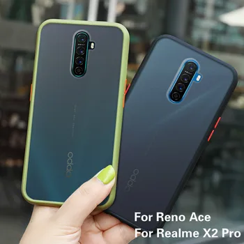 Matinis Skaidrus Atveju KOLEGA Realme X2 Pro XT Reno Ace Telefoną Atveju Silikono Rėmo Sunku Padengti Realme 6i 5i 6 5 C3 C11 C15