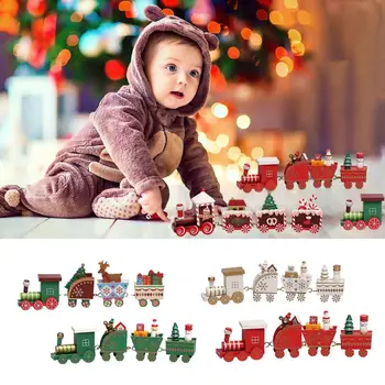 Mažai Traukinio Medinių Kalėdų Dekoracijas Namuose Kalėdos Kalėdų Dekoro 2020 Naujųjų Metų 2021 Kalėdų Papuošalai Kalėdų Noel