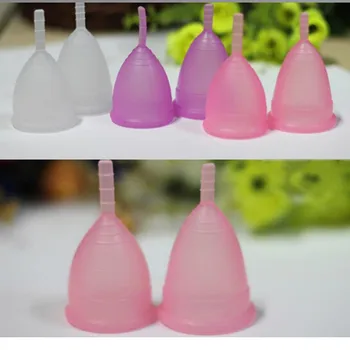 Mažmeninės prekybos menstruacijų taurės moterų moteriškos higienos produktų medicininės kokybės silikono makšties naudoti, mažas ar didelis, dydį pasirinkti anner taurė