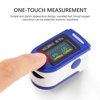 Medicinos Nešiojamų Piršto Pulse Oximeter kraujo deguonies Širdies ritmo Soties Metrų SPO2 Monitorius LED Digital multi-color display