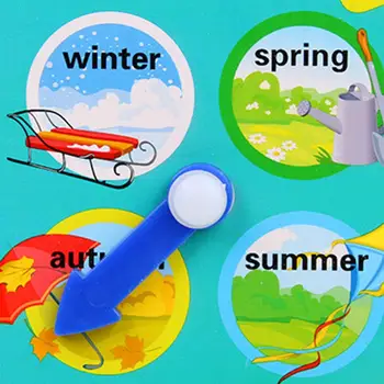 Mediniai Montessori Žaislas Laikrodis Kalendorius Orų Sezono Mėnesį Pažinimo Valdybos Vaikai Laiko Pažinimo Ikimokyklinio Švietimo Žaislas