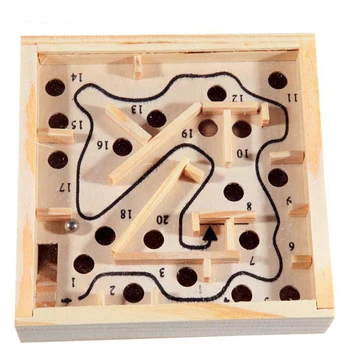 Medinis Labirintas stalo Žaidimas Kamuolys Per Labirintą Įspūdį Montessori Žaislas Suaugusiems, Vaikams, Puzzle Labirintas Žaidimai Balansas Švietimo Stalo Žaidimas