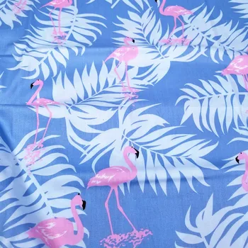 Medvilnės Ruoželinio Audinio Flamingo Spausdinti Kratinys Tekstilės Audiniai 