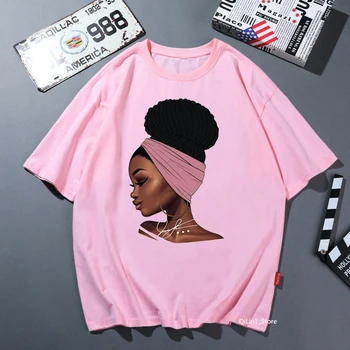 Melanino Poppin marškinėliai madinga pilka kietas marškinėliai moterims vasaros viršūnes 2020 gana black girl spausdinti moterų marškinėliai negabaritinių marškinėlius