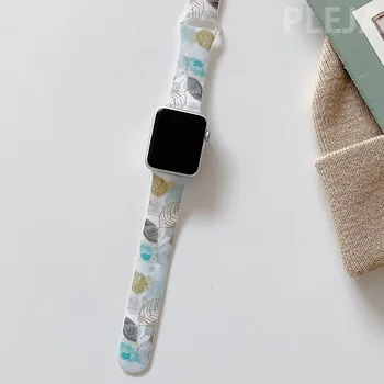 Meno Lapų Mielas Laikrodžių Dirželiai Watchband Apple Watch Band Serijos 6 5 4 3 38mm 40mm 42mm 44mm už iwatch Dirželis Apyrankę 6 5 4