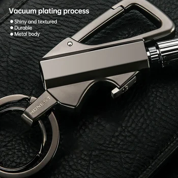 Metalo Keychain Benzinas Žiebtuvėliams Multi-Funkcija Raktų Žiedas Įrankiai Alaus Atidarytuvas Lauko Vandeniui Rungtynes Žibalas Lengvesni Key Chain