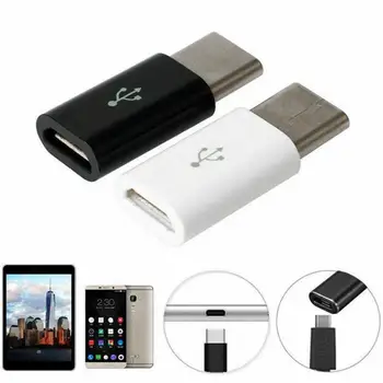 Micro USB Female Į C Tipo Male Adapter Xiaomi Phone Micro USB-C Tipo C USBData Apmokestinimo Huawei 