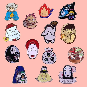 Mielas Animacinių Filmų, Anime Mėgėjams, Juvelyrikos, Emalio Smeigtukus Ir Sages Animacinių Filmų Kūrybos Metalo Džinsinio Kepurės Ženklelis Draugų Vaikai