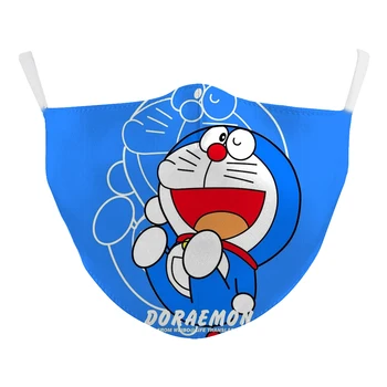Mielas Animacinių Filmų Doraemon Daugkartinio Naudojimo Burnos, Veido Kaukė Apsauga Nuo Dulkių Kaukė Apsaugos Kaukę, Respiratorių Burną, Mufelinė Skalbti Kaukės