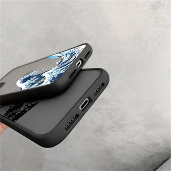 Mielas Banga Matinis Telefono dėklas Skirtas iPhone 11 Pro Max XS Max 7 8 Plus X XR SE 2020 m. 12 Mini Meno Dažymo Kamera, Apsaugos Galinį Dangtelį
