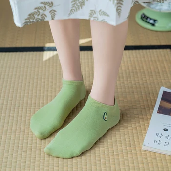 Mielas kojinės kawai juokinga avokado kawaii animacinių filmų meia harajuku moteris skarpetki damskie korėjos stiliaus merginos chaussette moterų kojinės