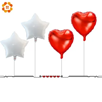 Mielas Raudonas Ir Baltas Balionai, Pripučiamas Kamuolys Raudona Širdis Balionų, Oro Balionų Ballon Šalis Dekoro Gimtadienis, Vestuvės Prekes