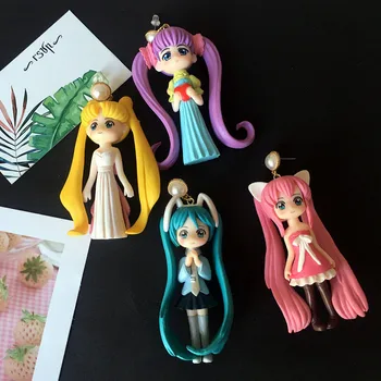 Mielas Sailor Moon Anime Dervos Tabaluoti Lašas Auskarai Kawaii Animacinių filmų Mergina Kūrybos Auskarai Moteris Cosplay Šaliai, Papuošalai, Dovana