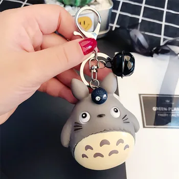 Mielas Totoro Gyvūnų paketų prižiūrėtojų raktinę Kailio Vyrai ar Moterys Keychain Moterų Pakabukas Metalo, Raktų pakabukai Automobilių Maišelį Nepriklausomo Žavesio