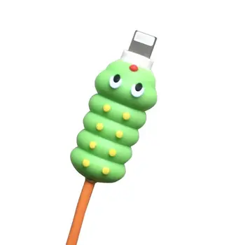 Mielas Vabzdžių Formos USB Įkroviklis Laidas Apsaugine danga Minkšto Silikono Duomenų Linijos Laidą Protector 