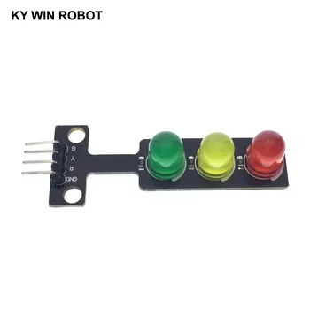 Mini 5V Eismo Šviesos diodų (LED) Ekranas Modulis Arduino Raudona Geltona Žalia 5mm LED RGB -šviesoforo Eismo Šviesos Sistemos Modelis