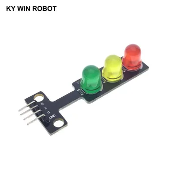 Mini 5V Eismo Šviesos diodų (LED) Ekranas Modulis Arduino Raudona Geltona Žalia 5mm LED RGB -šviesoforo Eismo Šviesos Sistemos Modelis