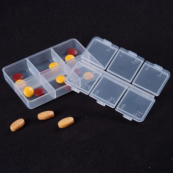 Mini 6 Tinklelis Plastiko Tablečių Medicina Lango Turėtojas Saugojimo Organizatorius Konteinerių Atveju Nešiojamas Vandeniui Maža Vaistinėlė