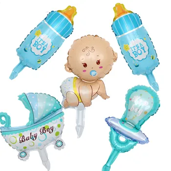 Mini Angel Baby Merginos Balionas Baby Shower Kūdikio Vežimėlis Folija Ballon Žaislai Balao Naujai Šaliai Dekoro