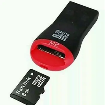 Mini Atminties Kortelių Skaitytuvas Adapteriai USB 2.0 Adapteris Pakeisti Micro SD TF Kortelę Virvelės