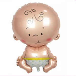 Mini Baby Shower Su Gimtadieniu Tema Šaliai Dekoro Vežimėlis Jo Berniukas/Mergaitė Laišką Folija Balionai Dekoratyvinis Pripučiami Oro Balionu