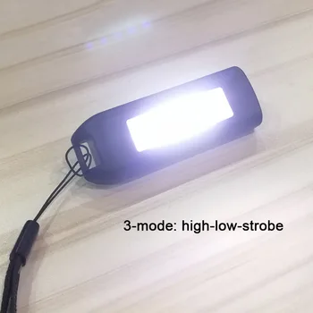 Mini COB LED Keychain Žibintuvėlis USB Įkrovimo Nešiojamų Avarinio Apšvietimo paketų prižiūrėtojų raktinę Flash Šviesos Lempos Fakelas Kišenėje Šviesos