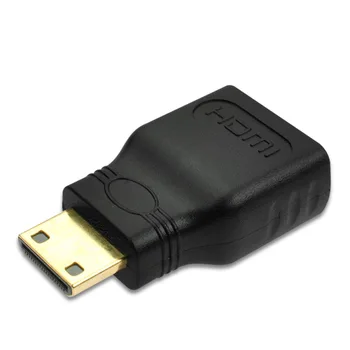 Mini HDMI į HDMI Adapteris Auksu Vyrų ir Moterų HDMI 1.4 3D Extension Adapter 1080P Konverteris HDTV Planšetinio kompiuterio Kamerą