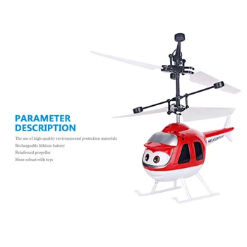 Mini Indukcijos Žaislas Lėktuvų skrydžius Žaislai, RC Plokštumos Sraigtasparnis Animacinių filmų Nuotolinio Valdymo Drone Infraraudonųjų spindulių Jutiklį, Nepilotuojamų Orlaivių Vaikams