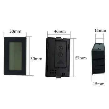 Mini LCD Skaitmeninis Termometras su Drėgmėmačiu Šaldytuvas Šaldiklis Testeris Temperatūros, Drėgmės Matuokliu Detektorius Thermograph Pet Auto Automobilis