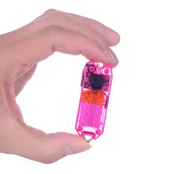 Mini LED Keychain Žibintuvėlis Elektrinis Žibintuvėlis Nešiojamų USB jungtį Įkraunama 45LM 2 Rūšių Vamzdžių Kempingas Naktį Dviračių Skaityti