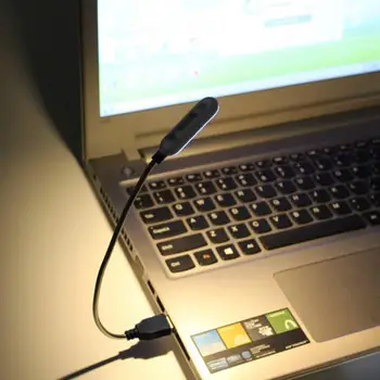 Mini Led Lempa Kelionės Nešiojamas USB Knygos Šviesa Miegamajame Naktį Žibintai, Maitinami Nešiojamas, Nešiojamasis Kompiuteris, skirtas Studentų Skaitytuvas