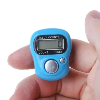 Mini Mini Dygsnio Žymeklį Ir Eilės Piršto Counter LCD Elektroninių Skaitmeninių Sutampa Counter Siuvimo, Mezgimo, Pynimo Įrankį Pirštą Atsitiktinis
