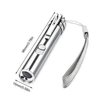 Mini nešiojamas Mažas penholder Led Žibintuvėlis atsparus Vandeniui Mini Žibintuvėlis Keychain Lempa USB įkrovimo akinimo mini žibintuvėlis