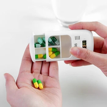 Mini Nešiojamas Tabletes Priminimas Narkotikų Signalo Laikmatis Elektroninių Box Skaitmeninis Tablečių Dėžutė Laikmatis Su Elektrinio Signalo Medicina Tabletes Atveju