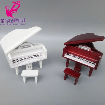 Mini Piano Modelis Lėlės Namas, Pasidaryk pats Apdailos Funiture Barbie san nicolas island Lėlės BJD Ob 11 Lėlės Priedai
