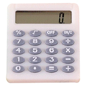 Mini Pocket Skaičiuoklė 8 Ekranas Skaitmenų Nešiojamų Caculator Kišeninių Pocket Tipo Monetos Baterijų Skaičiuoklė