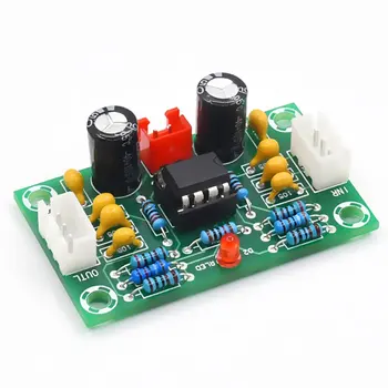 Mini preamp Op amp modulis stiprintuvas dual channel NE5532 preamplifier tonas valdybos 5 kartus platus įtampa 12-30 V G10-004