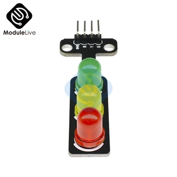 Mini Raudona Geltona Žalia 5V Eismo Šviesos diodų (LED) Ekranas Modulis Arduino 5mm LED Mini-šviesoforo Eismo Šviesos Sistemos Modelis