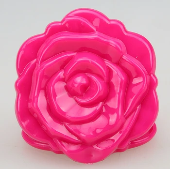 Mini Retro Vintage Rose Gėlių Formos 3D Stereo Dvipusis Kosmetikos Makiažas Kompaktiškas Veidrodis, 4 Spalvas pasirinkti