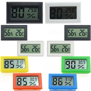 Mini Skaitmeninis LCD Patogus Temperatūros Jutiklis Drėgmės Matuoklis Patalpų Drėgmėmačiu Nešiojamas Matuoklis Jutiklis Šaldytuvo Termometras
