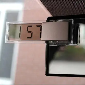 Mini Skaitmeninės Automobilių Elektroninis Laikrodis Aukštos Kokybės Patvarus Skaidrius LCD Ekranas Skaitmeninis laikrodis Su Gyvis Universaliųjų Automobilių Puošimas