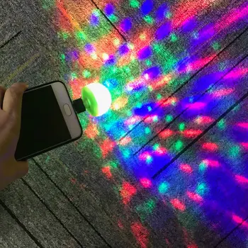 Mini USB Disco Šviesos Strobe RGB LED Muzikos Scenos Šviesos Garso Valdymo Disco Club DJ Šalies Lemputės Projektorius Kristalų Magija Kamuolys