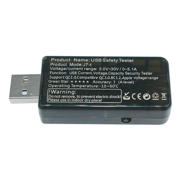 Mini USB Įkrovimo Srovė Testeris-LCD Digital Voltmeter Ammeter Stebėti Gydytojas Voltmeter Ammeter Dvigubas Ekranas