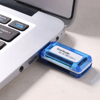 Mini Viskas Viename Atminties Kortelės Skaitytuvą Mikro SD TF, MS Micro M2 USB 2.0 Smart 
