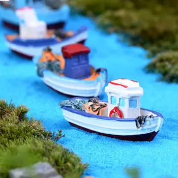 Miniatiūriniai Mini Valtis Modelis Žvejybos Laivo Žaislas 
