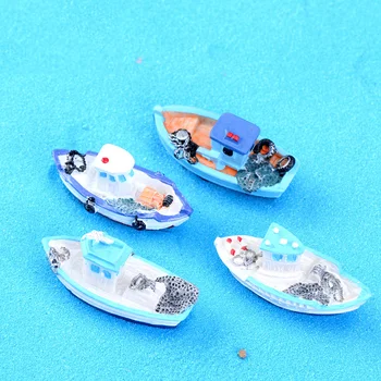 Miniatiūriniai Mini Valtis Modelis Žvejybos Laivo Žaislas 